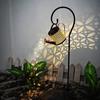 Watering Can Lights Metal Solar Stakes Lights LED Solar Landscape Lights IP65 Waterproof Outdoor  Kettle Lantern Stake