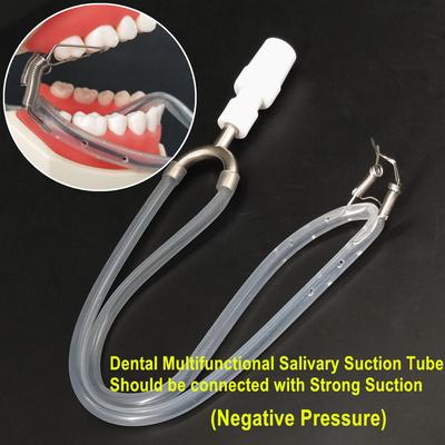 Dental Multifunctional Salivary Suction Strong Sucker Moisture Isulation with Rubber Dam Dental Surgical Aspirator Suction Tube