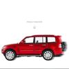 1/32 Mitsubishi PAJERO Slitinové auto Odlitky a Hračková vozidla Kovový Simulační model auta Natahovací Zvukové Světlo Dětský dárek
