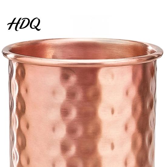 Eco-friendly Reusable Cup Hammered Stainless Steel Cup with Stable Base Durable Drinking