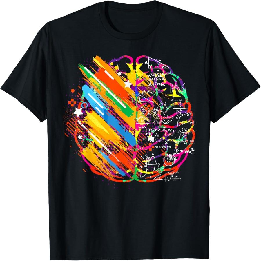 

Colorful Brain Art Teacher Artist Painter Student T-Shirt XXXXXL чорний