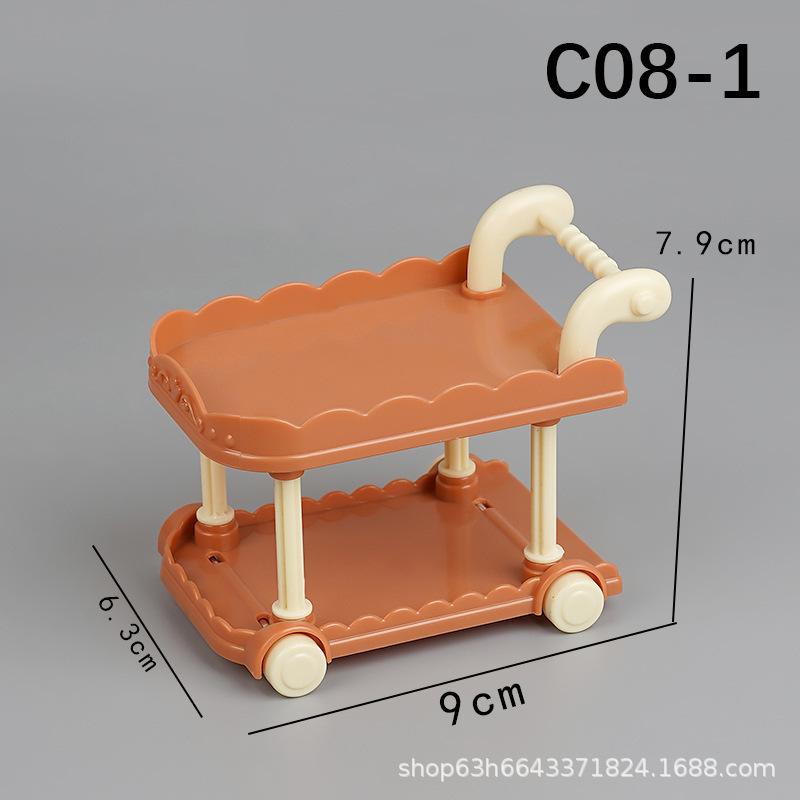 

Мини-симуляция Маленькая мебель Холодильник Обеденная тележка Страница оформления заказа Корзина для покупок Торт Овощная стойка Двусторонняя стойка Игровой домик Игрушки