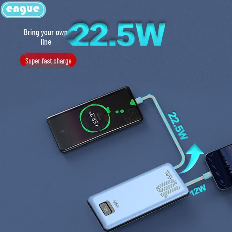 Engu Engu EG-PD12pro 10000mAh Dual Cable PD Fast Charging Power Bank