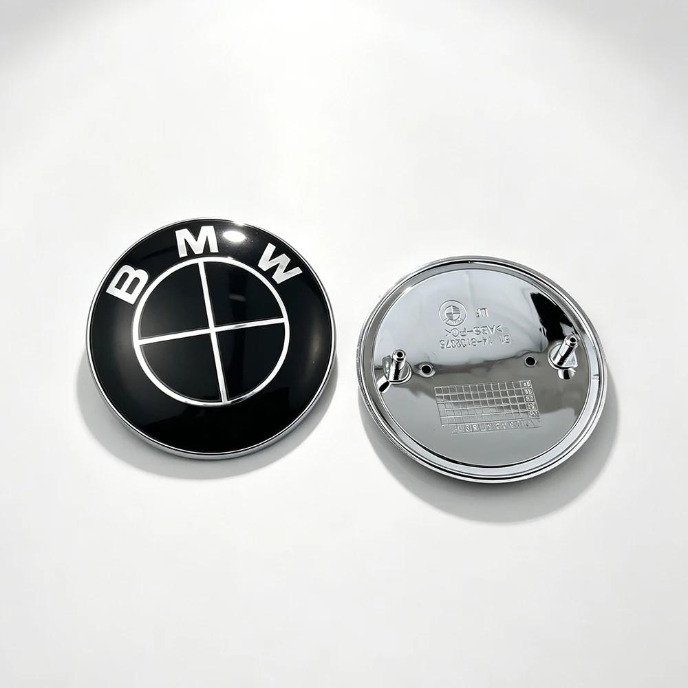 ta122Pcs Set 74mm 82mm BMW Front Bonnet Rear Trunk Emblem Badge Replacement Logo Exterior Styling Parts For E30 E38 E39 E46 E60 E61