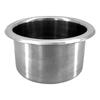 ISURE MARINE Stainless Steel Cup Holders with Heavy for Poker Fits Standard Soda for and 3-inch Spill-Proof (4-pack) Non-Slip Washers, Duty, Tables,