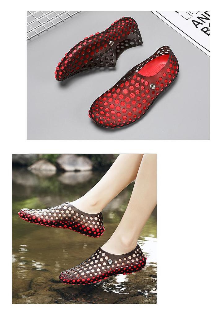 Breathable Summer Beach Sandals for Couples - Soft Sole Water-Resistant Casual Shoes