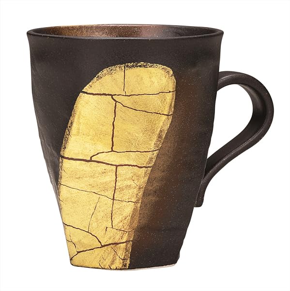 Kutani Ware Iwataya Mug with Gold Leaf K9-956