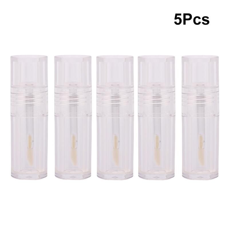 1/2/3/4/5Pcs 4ML Empty Transparent Lip Gloss Tubes DIY Plastic Lip Balm Tube Lipstick Sample Cosmetic Container Travel Bottle