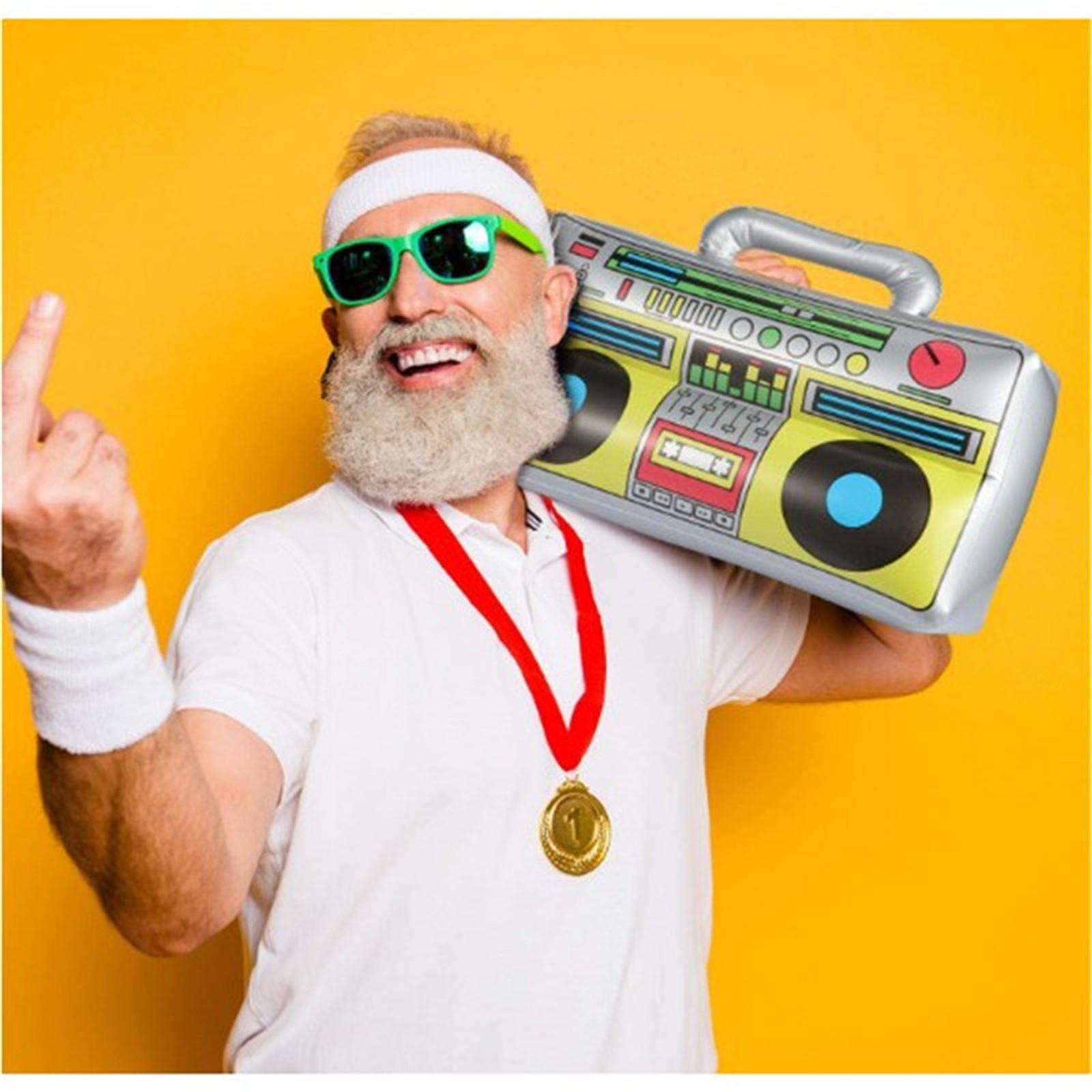 

Надувной радиоприемник, надувной реквизит для мобильного телефона для украшения вечеринок 80-х, 90-х годов