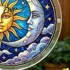 Kratzfeste Acryl-Dekorationspuzzle-Sonnfänger Buntglas-Effekt Fensterhänge-Ornament DIY Bunter Lichtreflektor Kunst-Sonnenfänger