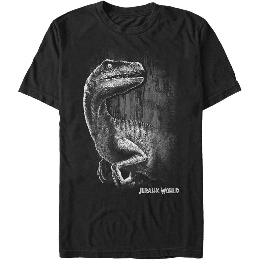 Jurassic World Sly Velociraptor Mens Graphic T Shirt XXXXXL разноцветный