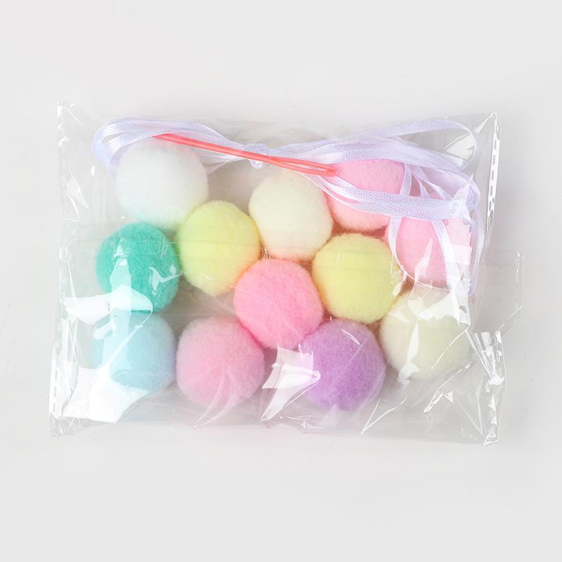 Easter Decoration Macaron Color Pom Pom Ball Garland Kids Birthday Party Decor Favors Supplies Baby Shower Hanging Bunting Flag