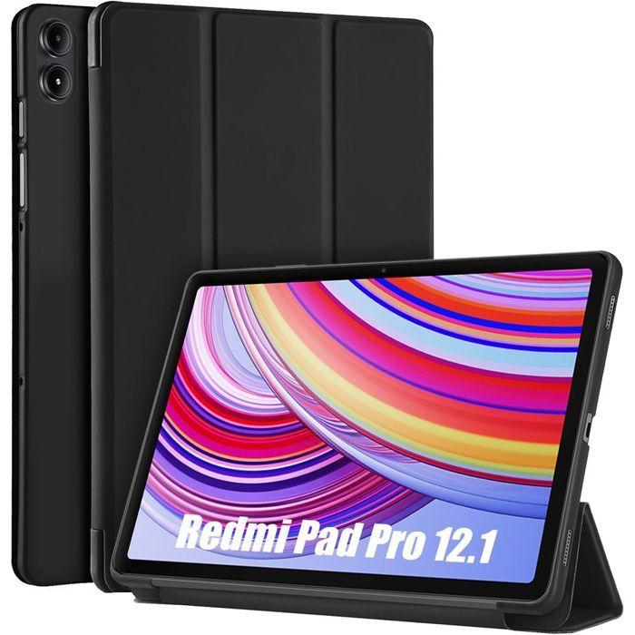 Coque de Protection - E.F.Connection - Xiaomi Redmi Pad Pro 12,1" - Slim - Support Pliable - Noir