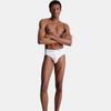 Calvin Klein Letter Waistband Lightweight Breathable Fitted Triangle Underwear Men Underwear White U2661G-100