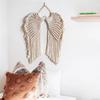 Macrame Wing Tapestry with Tassels Background Wall Decoration Wall Hanging Ornaments  Bedroom