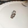Zircon love open ring light luxury high sense index finger ring personality niche Internet celebrity ring fashion jewelry