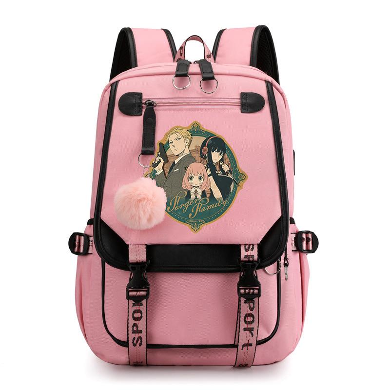 RiMan SPY x FAMILY Spy Play House Backpack Junior High School Student Personality Trend College Style School Bag