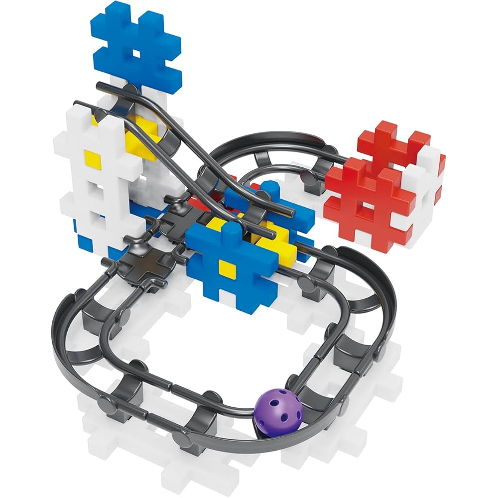 Gakken New Block Rolling Queue Spiral Tower Set for Ages 4 and Up 83747