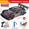AAXW1 New 4WD 1:24 Scale RC Drift Car 2.4GHz 30KM/H High Speed M4 Racing Sport Toy Car LED Lights with Extra Tires Toy Kid Adult Gifts