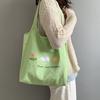 2020 Women Canvas Tote Bag Cloth Cotton Shopping Eco Reusable Foldable Shoulder Bag for Girl Handbag Casual Ladies Travel Beach