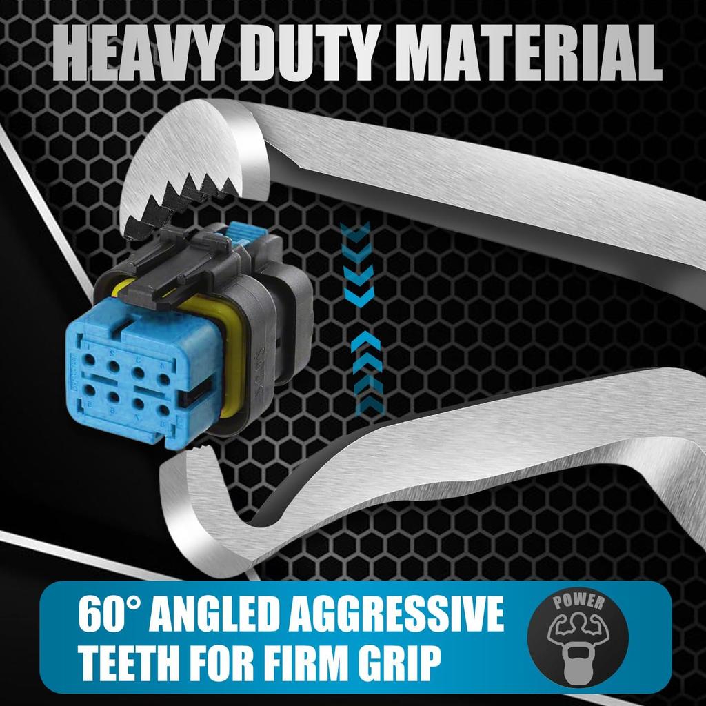 3Pcs Electrical Disconnect Pliers 37960, 60 Degree Electrical Connector Pliers 37980,Electrical Connector Separator 13120, Electrical Wiring,