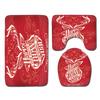 Christmas Bathroom Floor Mat Toilet Three-Piece Set