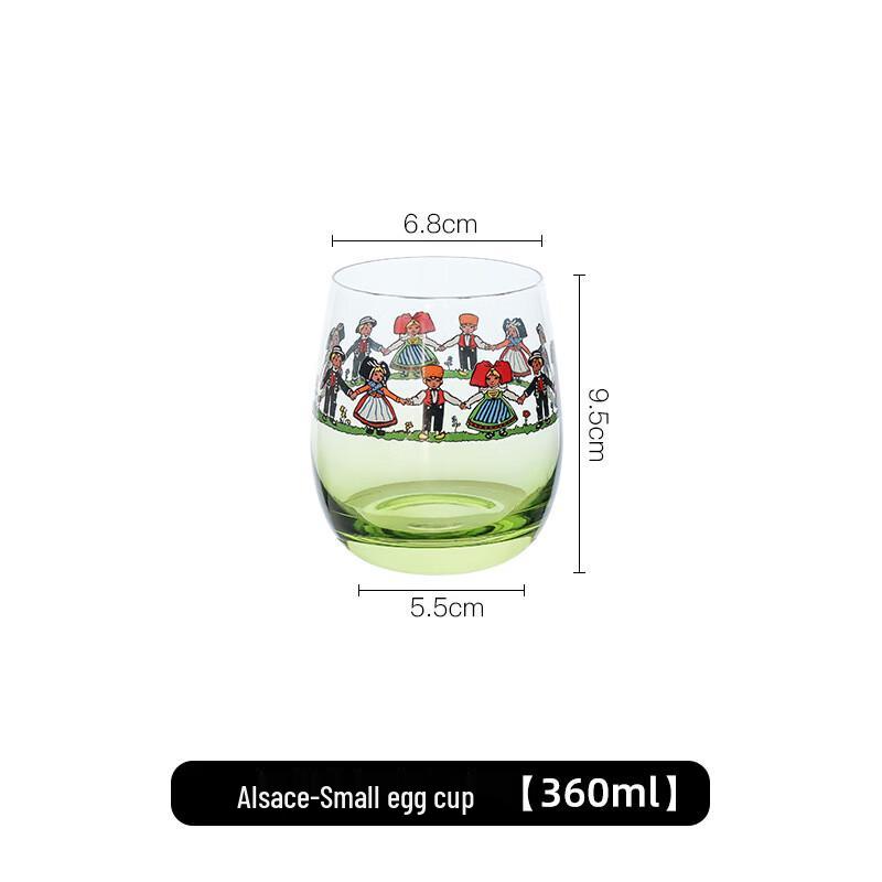 

Alsace Cute Glass Egg Cup