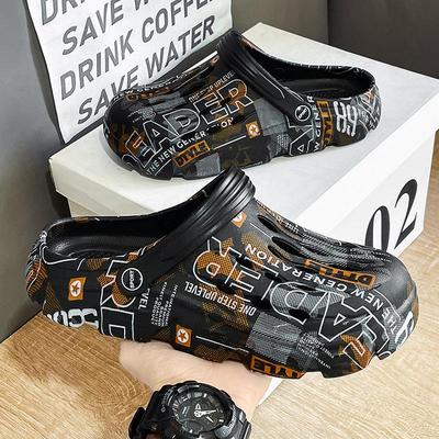 "2023 Men’s Camouflage Baotou Sandals – Stylish Casual Beach & Garden Shoes"