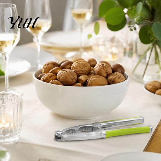 Anti Slip Pecan Cracker Nut Crackers for All Nuts, Heavy Duty Nutcracker Home Restaurant Walnuts, Multi-purpose Seafood Shell Opener Tool with