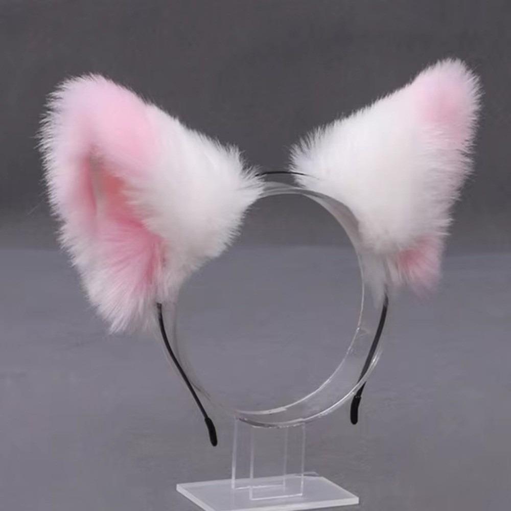 JK Plush Hair Band Anime Furry Cosplay Headwear Fashion Cat Ears Headband Girls Style R