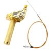 Universal 22mm Motorcycle Throttle Grip Off-Road Dirt Bikes Adjustable Twist With Visual Fuel Indicator 7 Colors