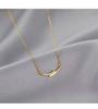 Women's Layered Smile Necklace: Chic Lock Chain, Personalized Light Luxury Jewelry