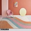 Crystal Velvet Light Luxury Scandinavian Simple Style Living Room Carpet Modern Simple Sofa Coffee Table Rug Bedroom Mat
