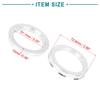 ACROPIX Hub Center Ring 72.6-57.1 Mm Silver Tone 4 Pieces