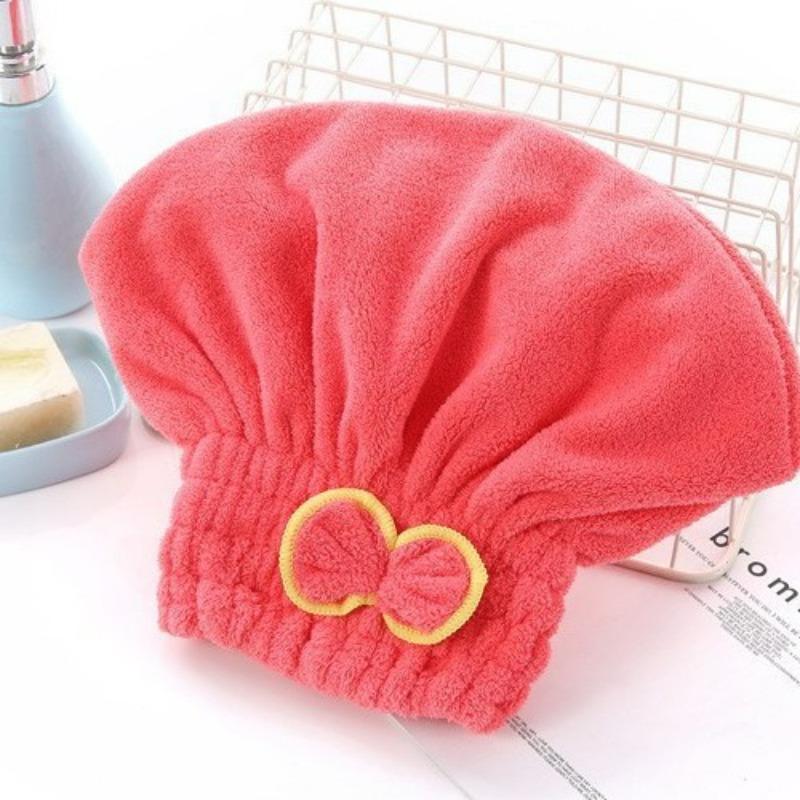 

Крышка для сушки волос Микрофибра Ultra Absorbent Hair Dry Wrap Cap Fast Drier арбуз красный