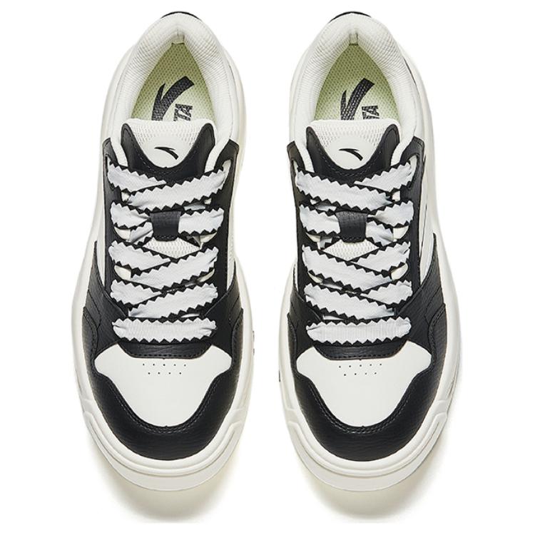 Anta Wave Shoes 2 Easy To Clean Trendy Versatile Wear Resistant Height Increasing Low Top Skate Shoes Men sneakers White Black 912438016-3