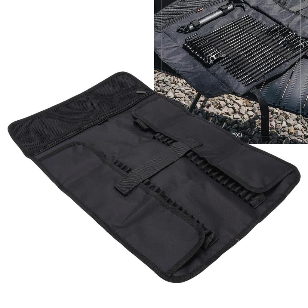 Tent Stakes Bag Camping Accessories Tool Bag for Tent Pegs Ground Nail Camping Hammer 300D Oxford Fabric