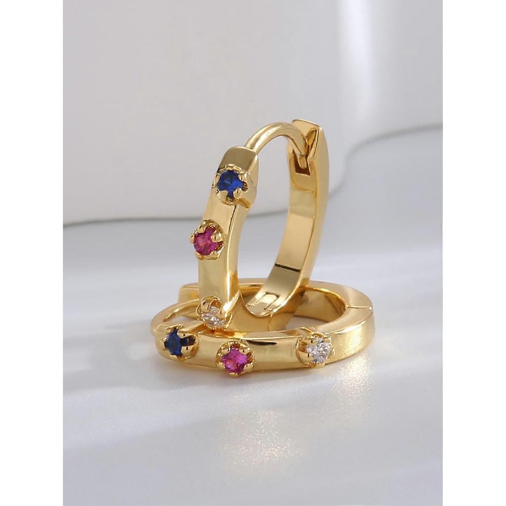 14K Gold Plated Earrings | Small Earrings | Women's Gold Earrings | Perfect Size Thin Earrings Hypoallergenic