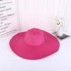 Summer Women Wide Brim Straw Hat 48Cm Big Beach Sun Hats For Women Large Uv Protection Foldable Panama Caps Female Lady Chapeau