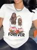Unisex Mother Daughter Matching Shirts Forever Graphic Tee Set Gift Family Outfit
