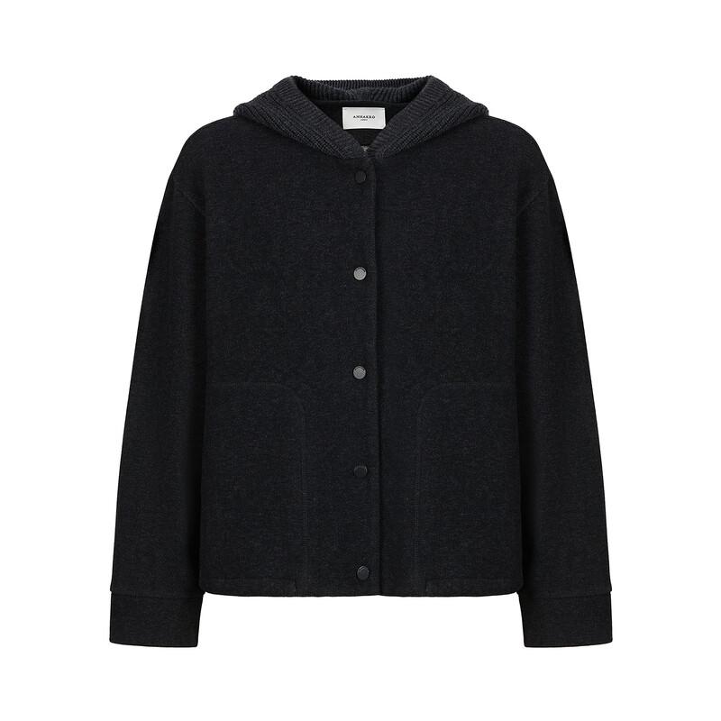 JIUZI Annakou Women's Hooded Knit Cardigan