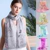 Elegant Chiffon Scarf Shawl 150*50cm Long Scarf Sunscreen Silk Scarf Turban Outdoor Accessories