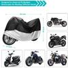 Motorcycle Cover,Motorbike Cover All Season Universal Weather Waterproof Sun Outdoor Protection With Lock-Holes & Storage Bag,XXL Motorcycles Vehicle
