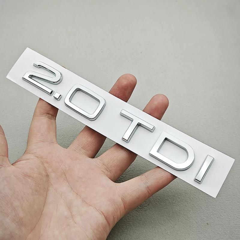 Logo de Voiture ABS 3D 1.9 2.0 2.8 3.0 4.2 TDI 3.6 Autocollant Emblème de Coffre Badge Arrière Pour Audi A3 A4 A5 A6 A7 A8 Q3 Q5 Q7 Q8 Accessoires