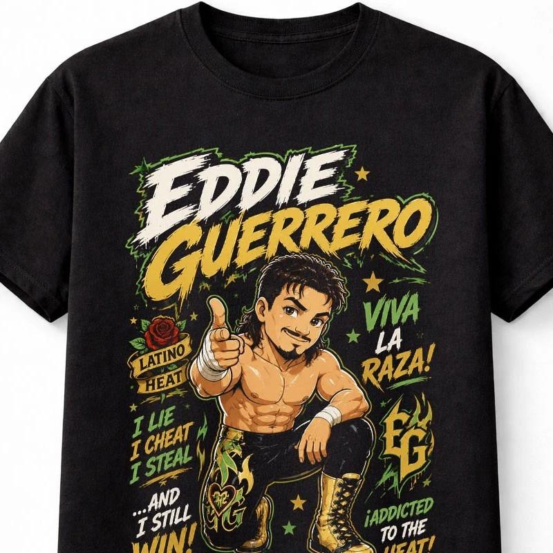 Eddie Guerrero Wrestling Latino Heat Graphic Unisex TShirt S