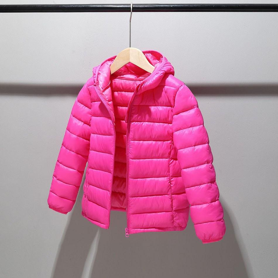 2025 Boy Girl Outerwear Teen Hooded Cotton Padded Tops Teenager Light Clothes Children Korean Puffer Jacket Zipper Warm Snowsuit