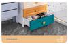 Multilayer Plastic Storage Cabinet: Drawer-Style for Bedroom and Nursery 