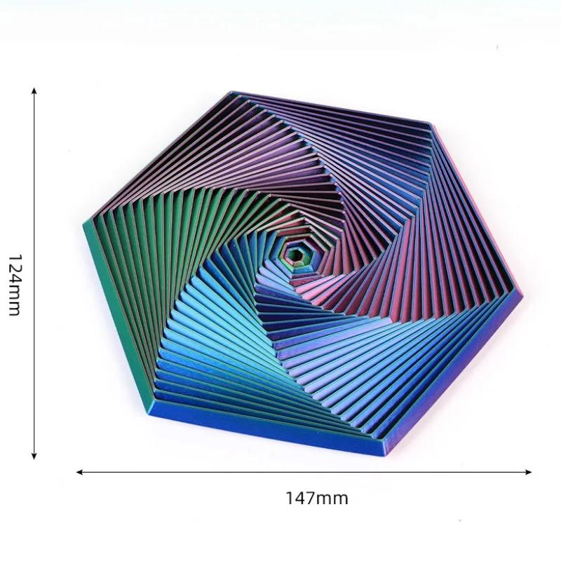 Fractal Fidgeting Hexagon 3D Printed Highpass Relieve Stress Reducing Toys Antistresse Fidgeting Relaxation Creative Table Gadgets