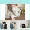 Fashionable Spring Lace Shoulder Tote Bag 2024 New Bucket Bag Women Casual Commuting Underarm Bag In Black And Off-white