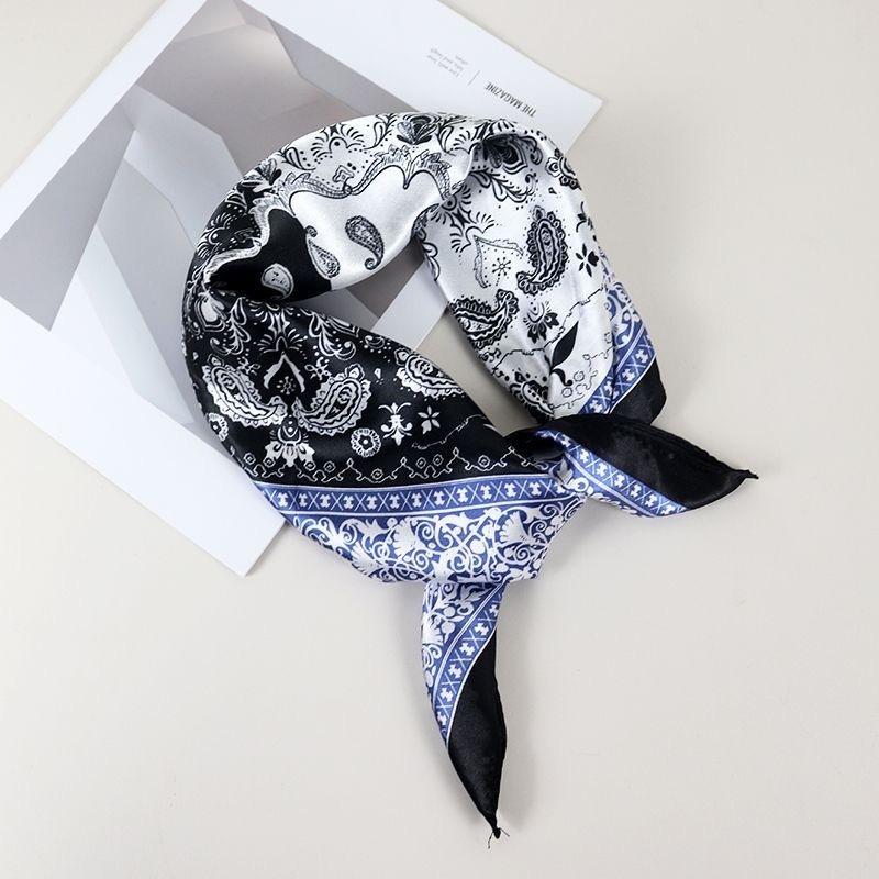 Small square scarf silk scarf men's neck protection scarf professional wear with shirt thin scarf 70x70 scarf